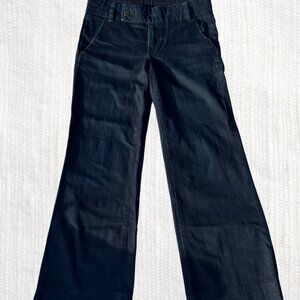 Tory Burch Wide-Leg Black Jeans, Size 25